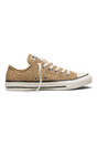 Sporline Converse Chuck Taylor All Star sarı renkli, puantiyeli desenli, düşük bilekli kanvas spor ayakkabı