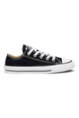 Sporline Converse Chuck Taylor All Star siyah kanvas çocuk spor ayakkabı, beyaz bağcıklı ve ikonik burun yapılı