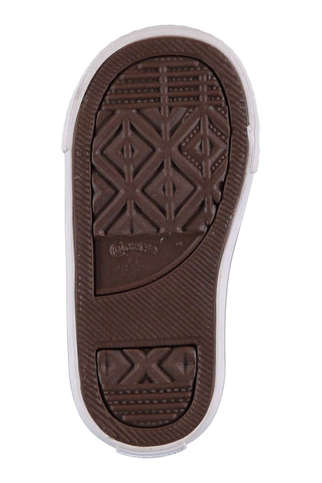 Sporline Converse Chuck Taylor All Star çocuk ayakkabısının kahverengi kauçuk taban detayı