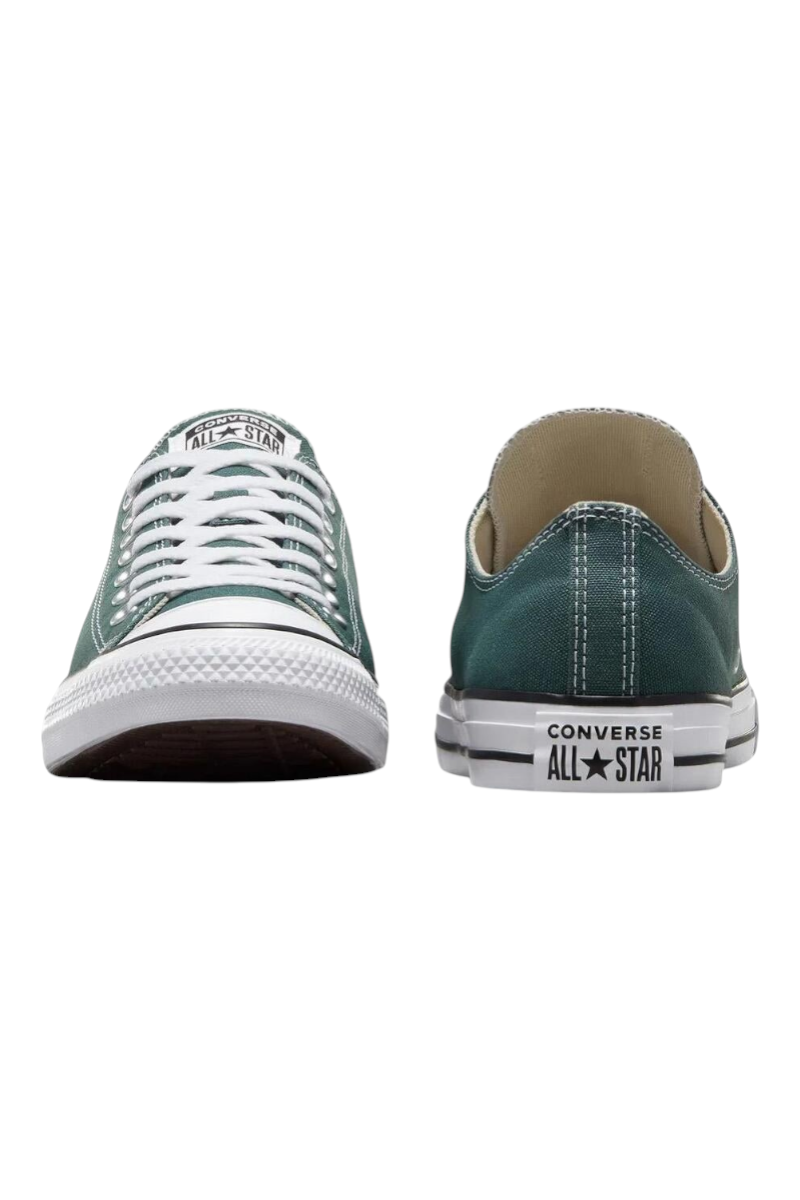 Sporline Converse Chuck Taylor All Star açık yeşil haki kanvas spor ayakkabı ön ve arka görünüm