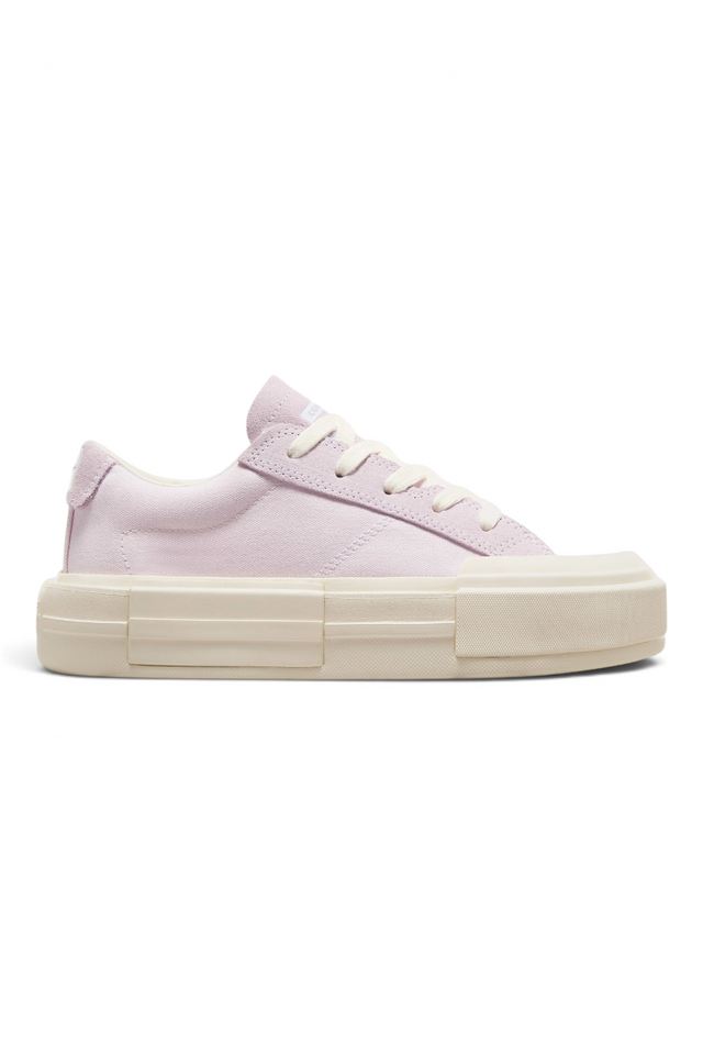 Sporline Converse Cruise lila renkli, süet detaylı kanvas spor ayakkabı, kalın kauçuk tabanlı modern tasarım