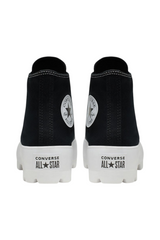 Sporline Converse CTAS Lugged siyah beyaz yüksek tabanlı sneaker arkadan görünüm