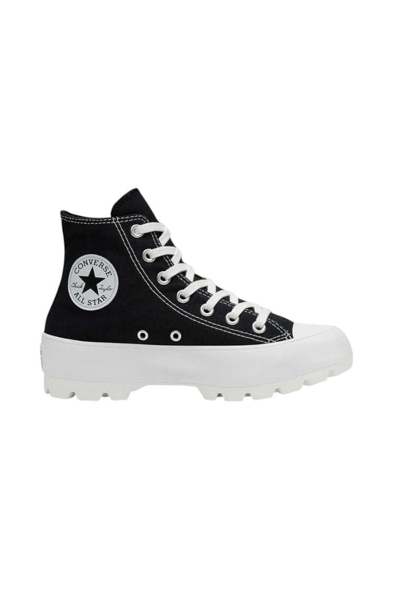 Sporline Converse CTAS Lugged 1.0 siyah beyaz yüksek tabanlı kanvas sneaker