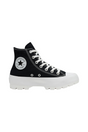 Sporline Converse CTAS Lugged 1.0 siyah beyaz yüksek tabanlı kanvas sneaker