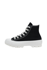 Sporline marka siyah beyaz renkli, yüksek tabanlı ve tırtıklı taban yapısına sahip Converse CTAS Lugged 1.0 sneaker