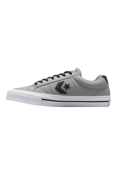 Sporline Converse Sport Casual gri kanvas spor ayakkabı, siyah detaylı ve beyaz tabanlı yan profil görünümü