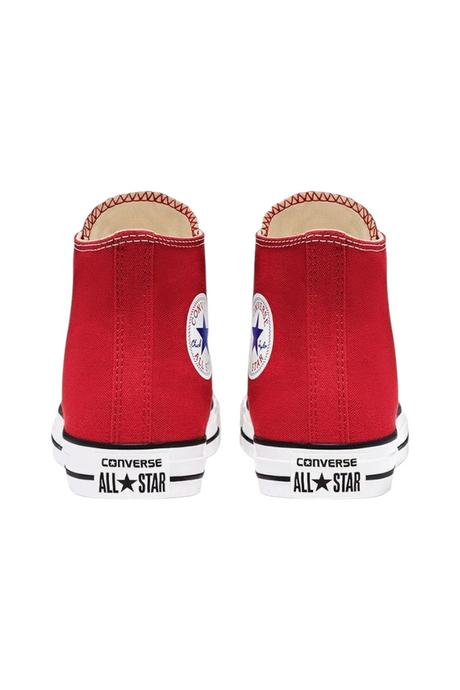 Sporline Converse Chuck Taylor All Star kırmızı kanvas kadın spor ayakkabı arka görünüm