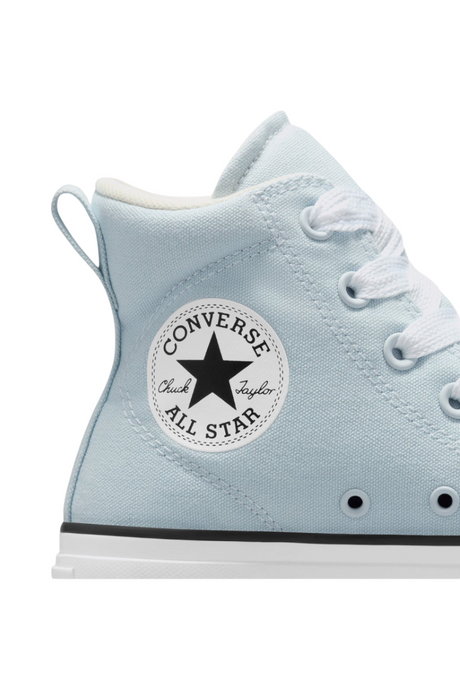 Sporline Converse Lift mavi kanvas bilekli spor ayakkabı, ikonik Chuck Taylor logolu ve yüksek tabanlı tasarım
