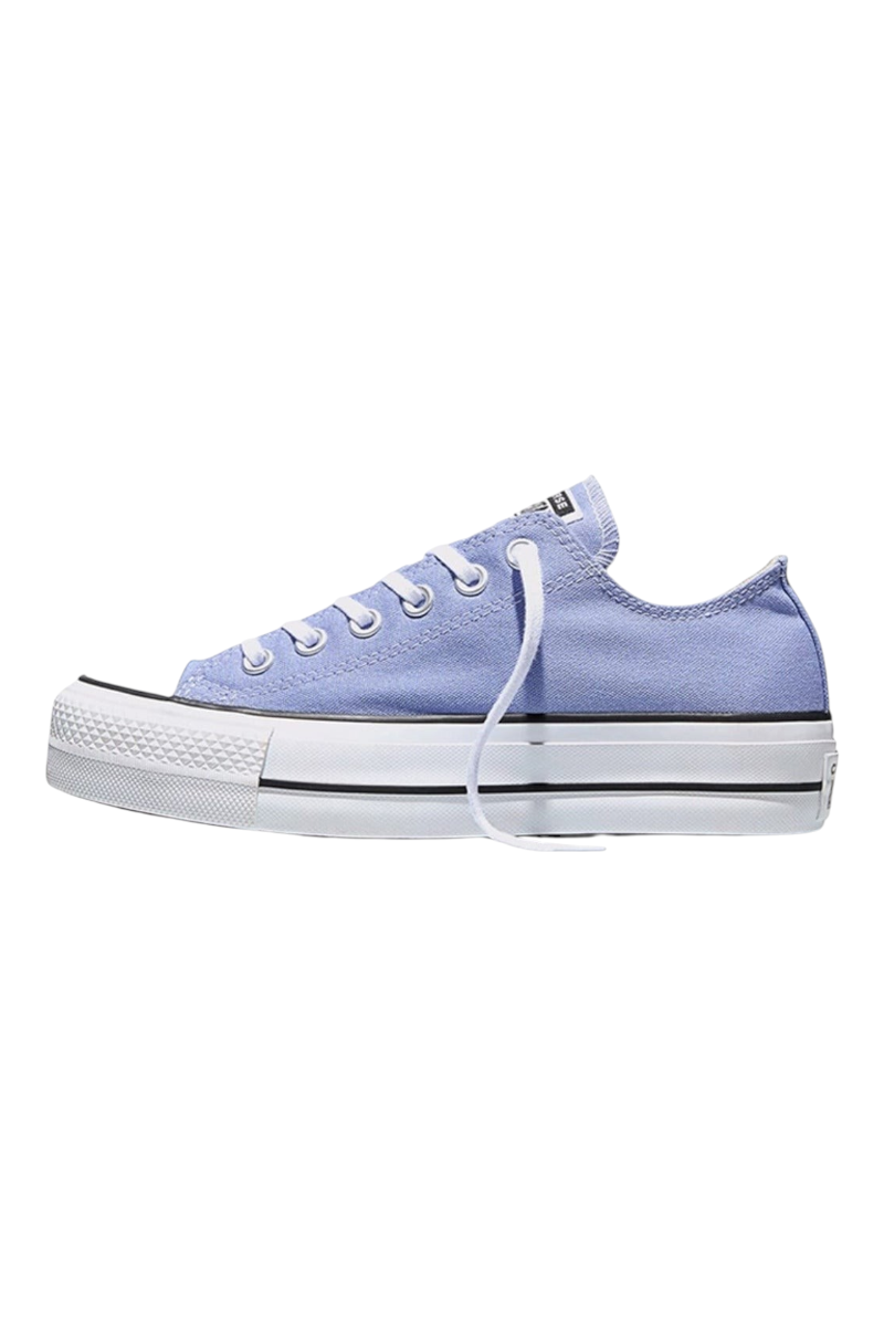 Sporline Converse Chuck Taylor All Star Lift platform tabanlı, lila renkli kanvas kadın günlük spor ayakkabı