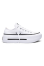 Sporline beyaz Converse Chuck Taylor All Star Lift Double Stack platform kadın spor ayakkabı yan görünüm