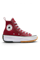 Sporline Converse Run Star Hike kırmızı kanvas yüksek tabanlı spor ayakkabı, tırtıklı kauçuk dış tabanlı