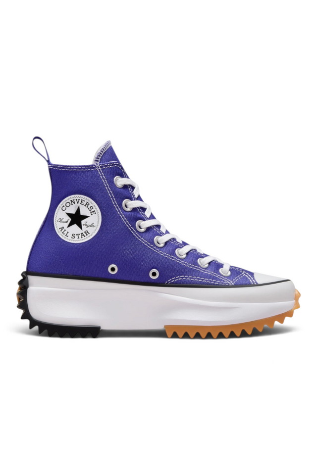 Sporline Converse Run Star Hike lila renkli, kanvas, yüksek tabanlı ve tırtıklı dış tabana sahip bilekli spor ayakkabı