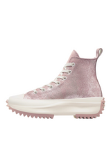 Sporline Converse Run Star Hike pudra pembe kadın spor ayakkabı, tırtıklı platform tabanlı yüksek konçlu tasarım.