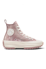 Sporline Converse Run Star Hike pudra pembe renkli, dolgu topuklu ve tırtıklı tabanlı kadın spor ayakkabı