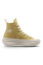 Sporline Converse Run Star Hike sarı renkli, platform tabanlı, ikonik Chuck Taylor logolu yüksek bilekli sneaker