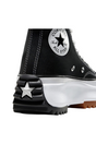 Sporline Converse Run Star Hike siyah kanvas platform sneaker ayakkabı topuk ve yan logo detayı