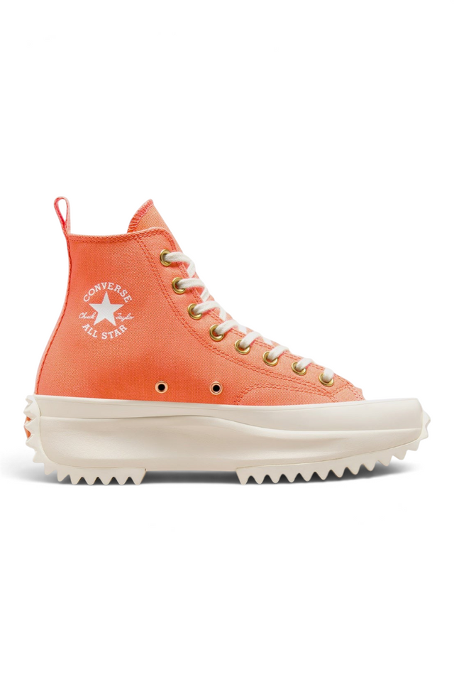 Sporline Converse Run Star Hike platform tabanlı, turuncu renkli, yüksek bilekli unisex sneaker ayakkabı