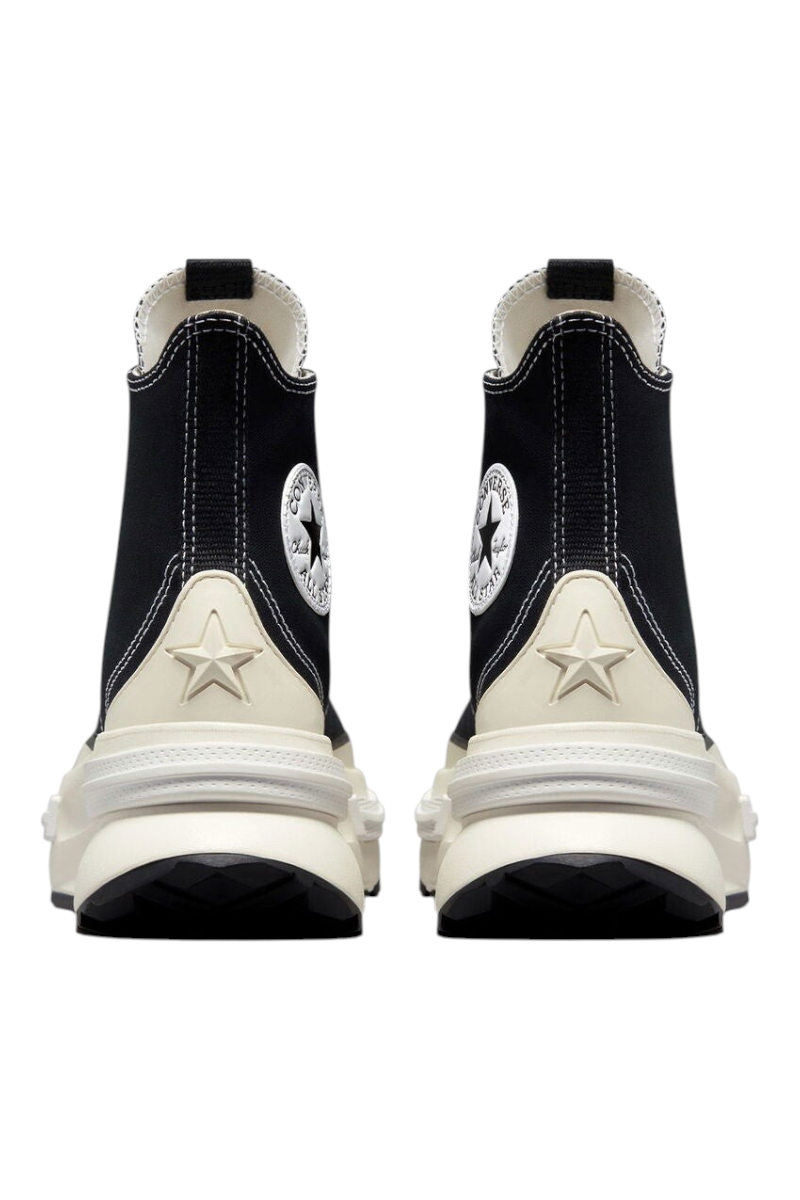 Sporline Converse Run Star Legacy CX siyah beyaz yüksek tabanlı spor ayakkabı arka görünüm