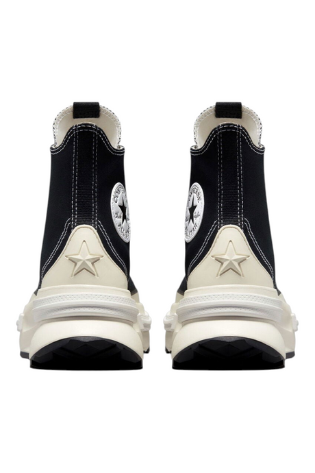 Sporline Converse Run Star Legacy CX siyah beyaz yüksek tabanlı spor ayakkabı arka görünüm