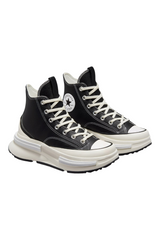 Sporline Converse Run Star Legacy CX siyah beyaz yüksek tabanlı bağcıklı deri spor ayakkabı