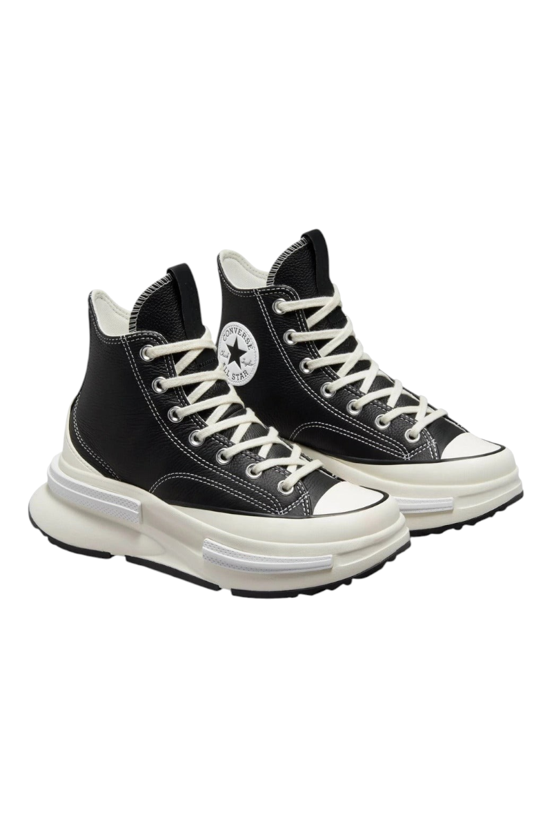 Sporline Converse Run Star Legacy CX siyah kadın spor ayakkabı, kalın platform tabanlı ve yüksek bilekli tasarım