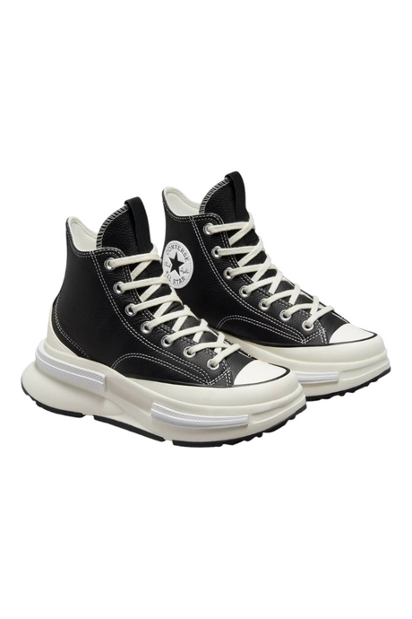Sporline Converse Run Star Legacy CX siyah kadın spor ayakkabı, kalın platform tabanlı ve yüksek bilekli tasarım