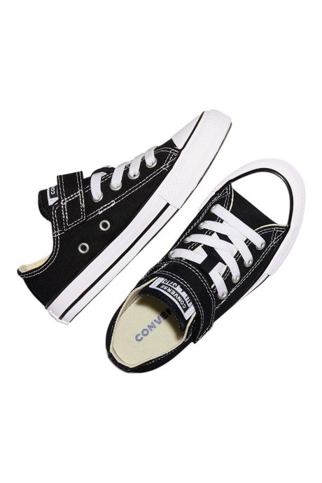 Sporline marka siyah renkli, cırt cırtlı Converse Chuck Taylor All Star çocuk spor ayakkabısı