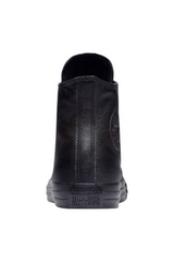 Sporline Converse Chuck Taylor All Star siyah deri yüksek bilekli sneaker arka görünümü
