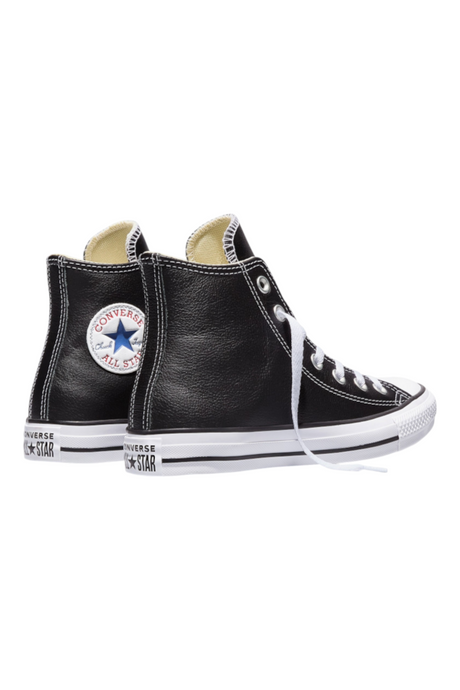 Sporline Converse Chuck Originals siyah deri yüksek bilekli bağcıklı spor ayakkabı