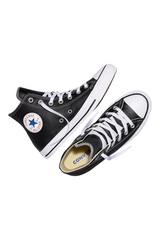 Sporline Converse Chuck Originals siyah deri bağcıklı yüksek bilekli spor ayakkabı