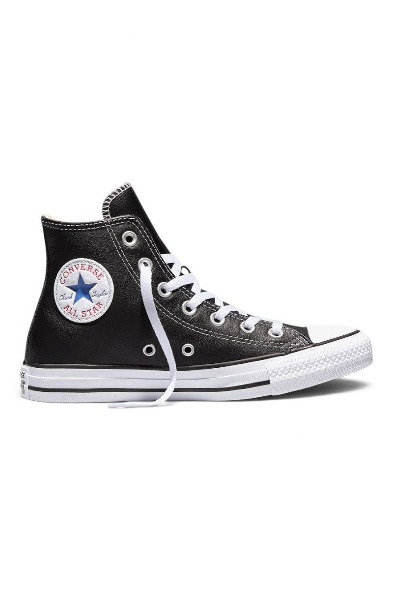Sporline Converse Chuck Originals siyah deri yüksek bilekli bağcıklı klasik spor ayakkabı