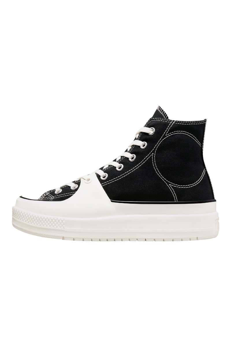 Sporline Converse Chuck Taylor All Star Construct siyah kanvas yüksek tabanlı erkek spor ayakkabı