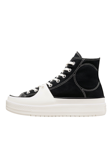 Sporline Converse Chuck Taylor All Star Construct siyah kanvas yüksek tabanlı erkek spor ayakkabı