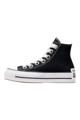 Sporline Converse Chuck Taylor All Star siyah kanvas platform tabanlı yüksek bilekli kadın spor ayakkabı