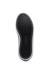 Sporline Converse siyah unisex sneaker ayakkabının alt taban görünümü, kaymaz desenli kauçuk taban