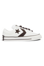 Sporline Converse Star Player Puff beyaz deri sneaker, siyah yıldız detaylı ve dolgulu tasarım