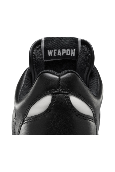 Sporline marka siyah deri Converse Weapon spor ayakkabının arka topuk ve dil detayı görünümü