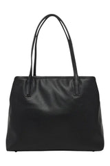 Sporline GUESS Victtoria 2'si 1 arada siyah suni deri kadın tote çanta, 33x27x15 cm boyutlarında şık tasarım.
