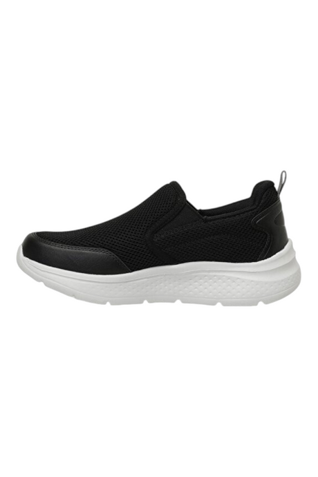 Sporline Kinetix Sheldon TX siyah kadın sneaker, hafif EVA tabanlı, file detaylı günlük spor ayakkabı.