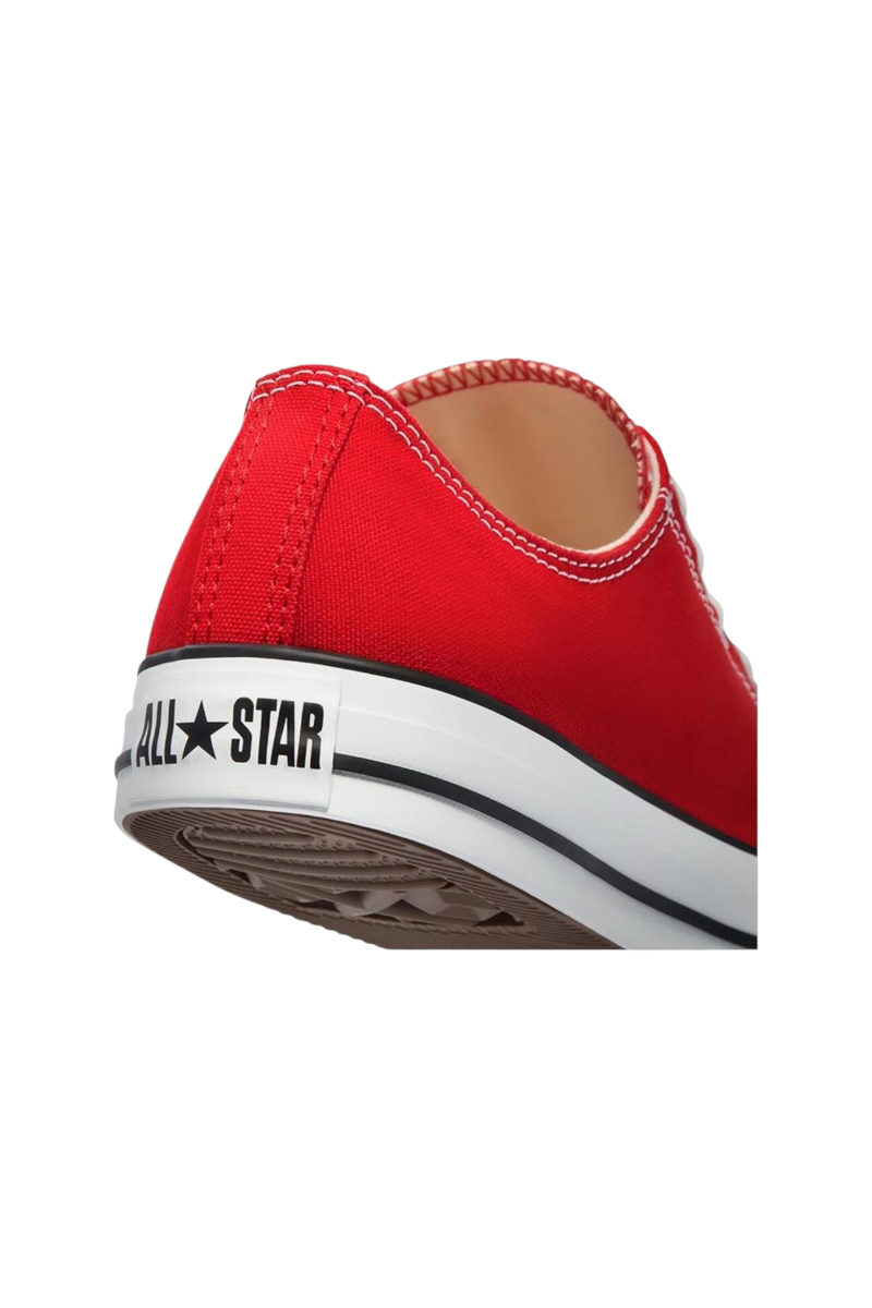 Sporline Converse Chuck Taylor All Star kırmızı kanvas spor ayakkabı topuk detayı