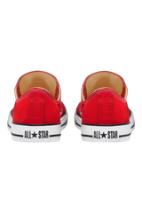 Sporline marka kırmızı kanvas Converse Chuck Taylor All Star unisex spor ayakkabı arka görünümü