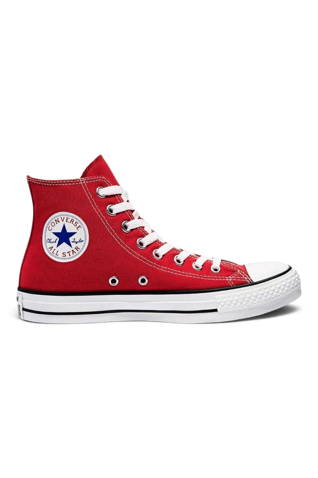 Sporline kırmızı kanvas Converse Chuck Taylor All Star yüksek bilekli kadın spor ayakkabı