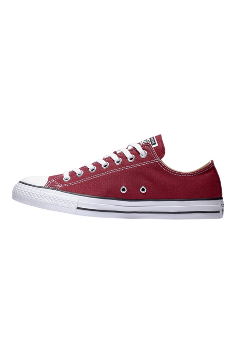 Sporline marka koyu kırmızı kanvas Converse Chuck Taylor All Star düşük bilekli spor ayakkabı