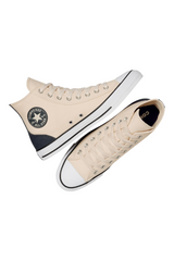 Sporline marka krem rengi kanvas Converse Chuck Taylor All Star yüksek bilekli spor ayakkabı