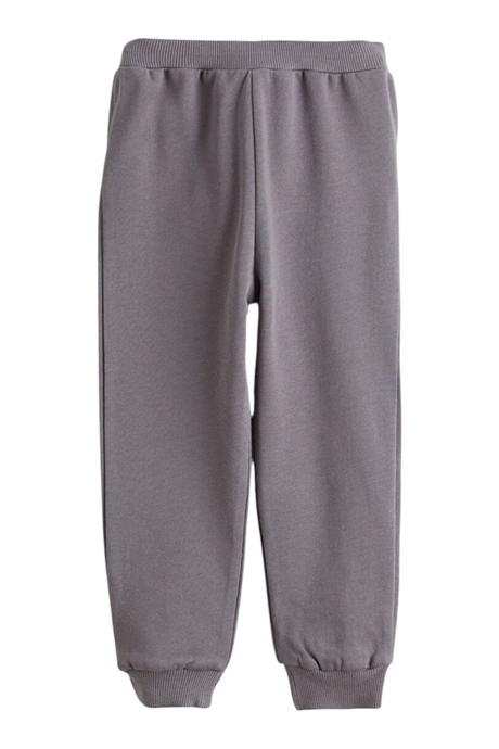 Sporline LC Waikiki bordo renkli, lastikli paçalı, polyester ve pamuk karışımlı çocuk jogger pantolon