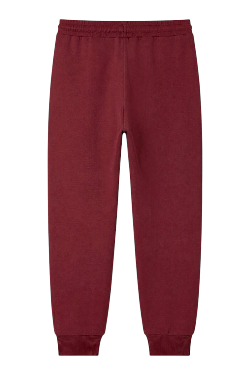 Sporline LC Waikiki bordo renkli, ribana paçalı, elastik belli erkek çocuk jogger eşofman altı