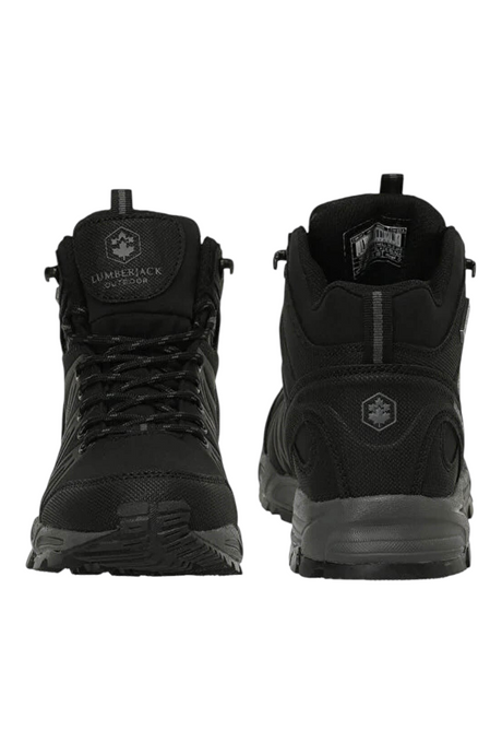 Sporline Lumberjack siyah erkek outdoor bot, tekstil ve PU dış yüzeyli, dayanıklı phylon tabanlı yüksek bilekli model.