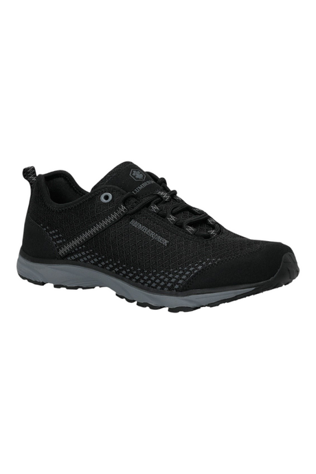 Sporline Lumberjack 6W Dare 6PR siyah erkek spor ayakkabı, tekstil ve PU malzeme, dayanıklı phylon termo taban