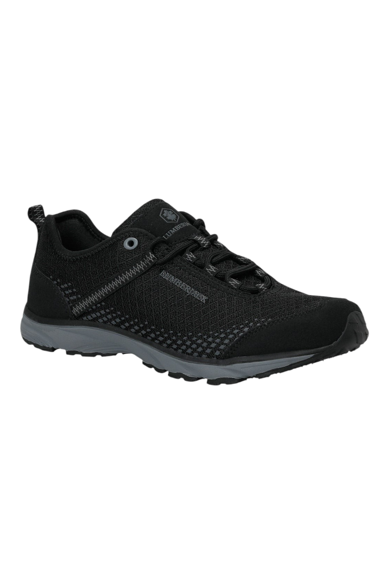 Sporline Lumberjack 6W Dare 6PR siyah erkek spor ayakkabı, tekstil ve PU malzeme, dayanıklı phylon termo taban