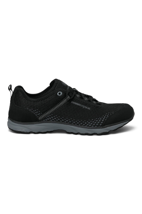Sporline Lumberjack 6W Dare 6PR siyah erkek spor ayakkabı, tekstil ve PU malzeme, phylon tabanlı günlük yürüyüş modeli